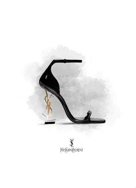 fake ysl shoes|ysl heels line drawing.